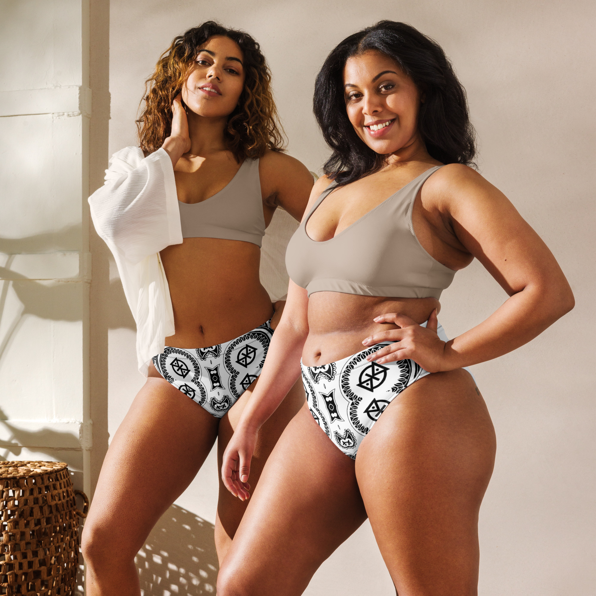 RR Recycled high-waisted bikini bottom