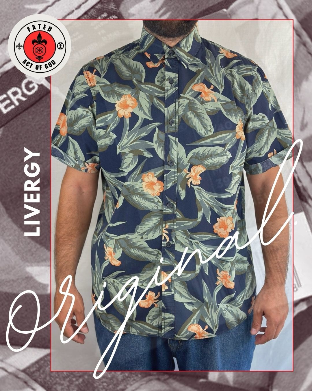 Livergy Shirt Tropical