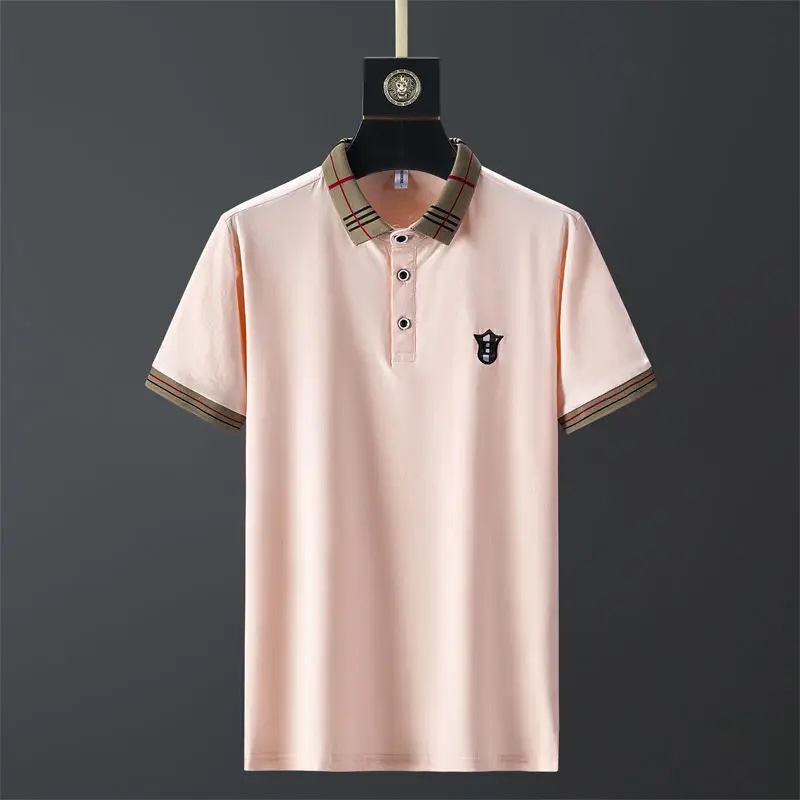 Burberry Logo Collar Cotton Polo Shirt
