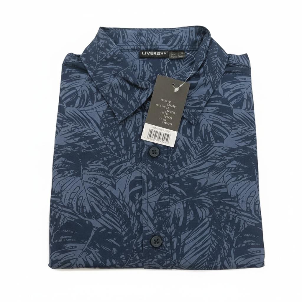 LIVERGY men’s short sleeve button up shirt